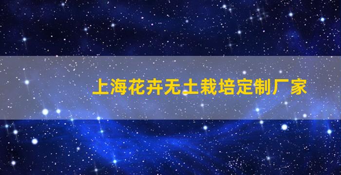 上海花卉无土栽培定制厂家